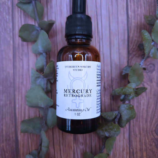 Mercury Retrograde Ritual Oil | Protection, Smooth Communication & Travel Blessing